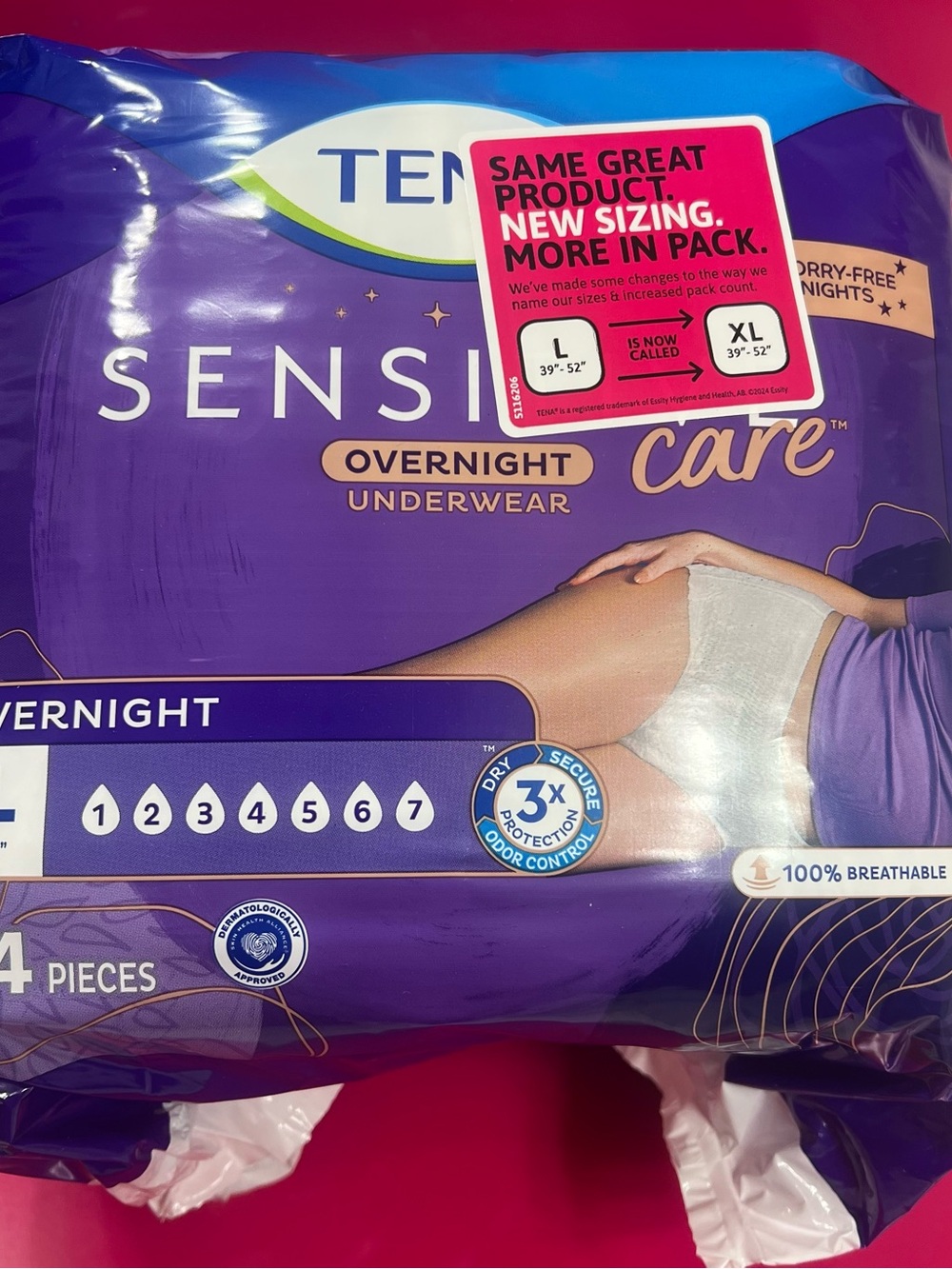 SensiCare Overnight Underwear - Purple